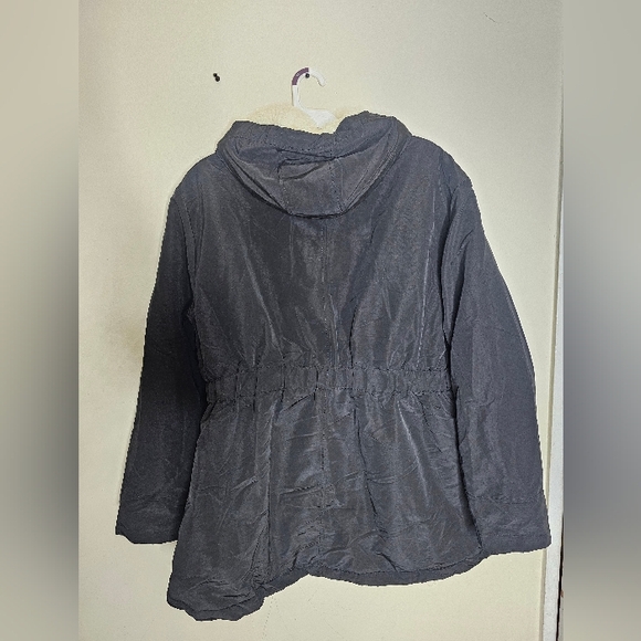 Agnes Orinda Plus Size Coat for Women Faux Fur Leather Button Down Long Sleeve - Picture 8 of 9